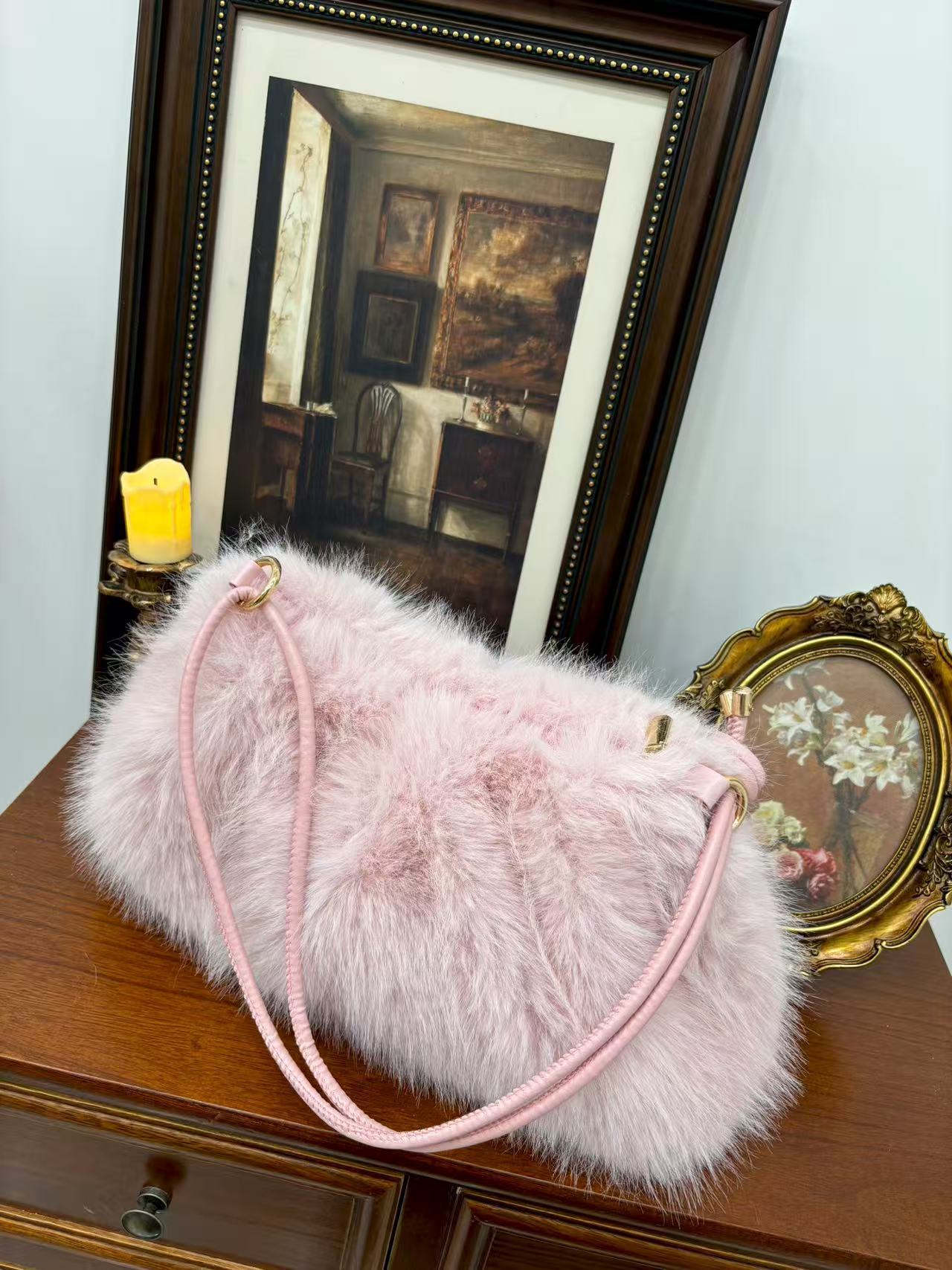 Plush Bag Women's Fashion Casual Portable Underarm Bag - Image 7