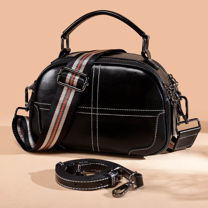 Fashion Simple Portable Leather Handbags - Image 4