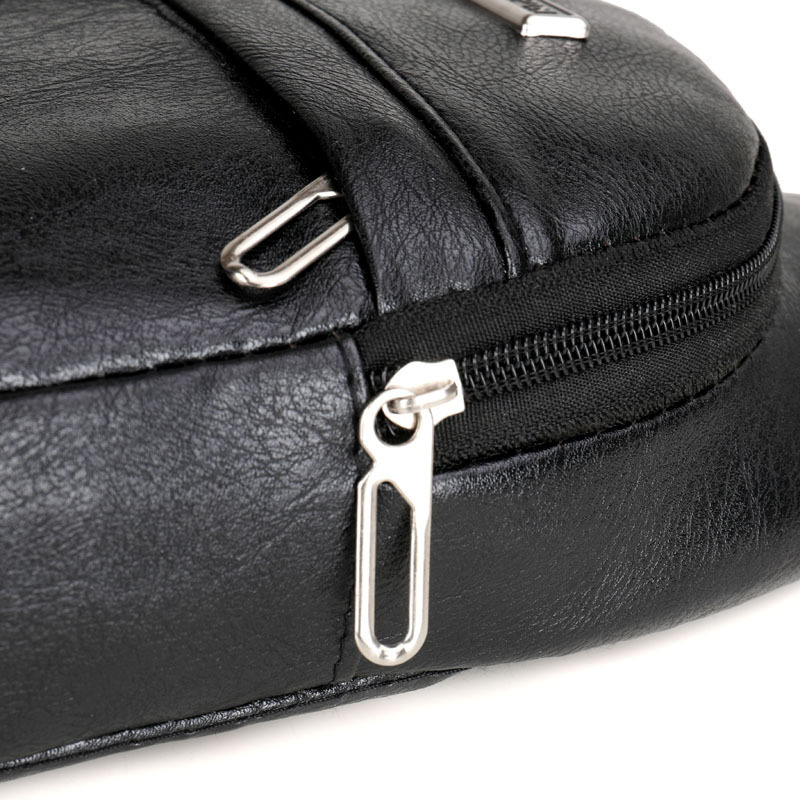 Outdoor Bag PU Backpack Chest Crossbody Men - Image 9