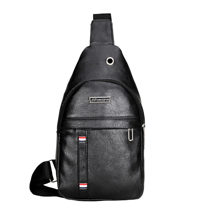 Outdoor Bag PU Backpack Chest Crossbody Men - Image 10