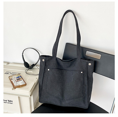 Women's Artistic Simple Vintage Canvas Bag - Image 3