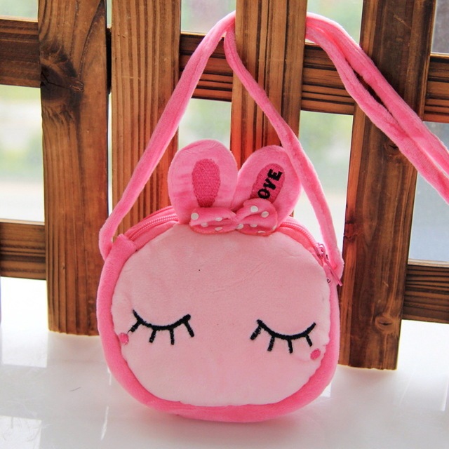 Panda Cat Rabbit Fluffy Baby Kid Kindergarten Cross-body Bag - Image 2