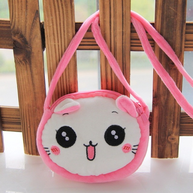 Panda Cat Rabbit Fluffy Baby Kid Kindergarten Cross-body Bag - Image 3