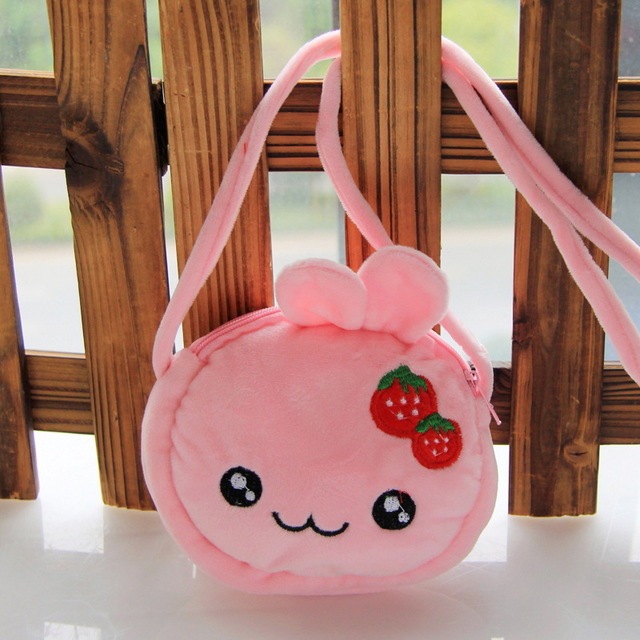 Panda Cat Rabbit Fluffy Baby Kid Kindergarten Cross-body Bag - Image 6