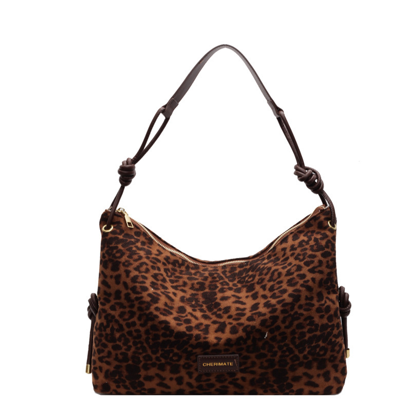 Autumn And Winter Niche Shoulder Underarm Pillow Leopard Print Women's Messenger Bag - Image 2